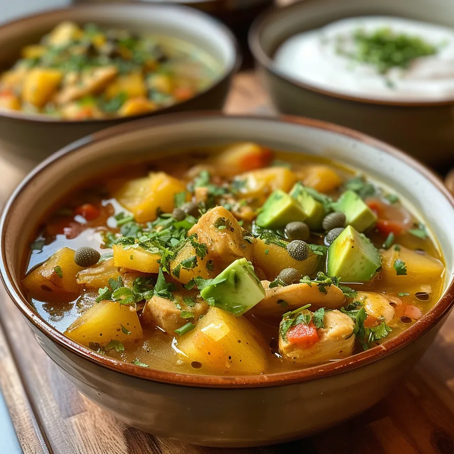 ajiaco acompañamiento