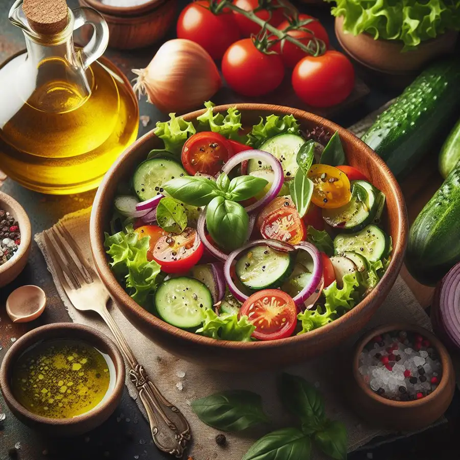 sazonar ensalada natural