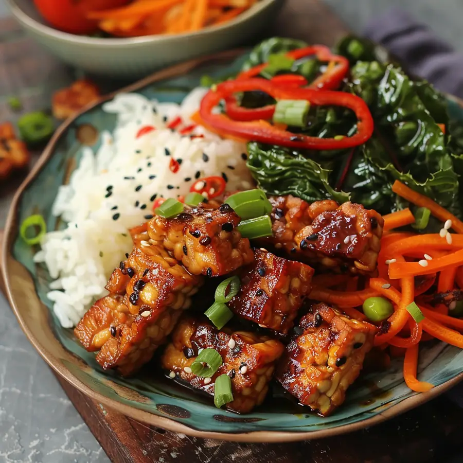 plato de tempeh