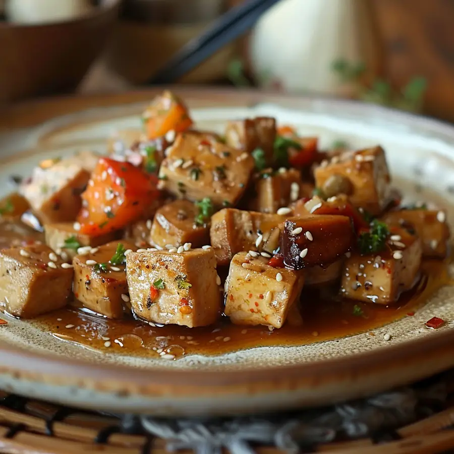 plato de tofu