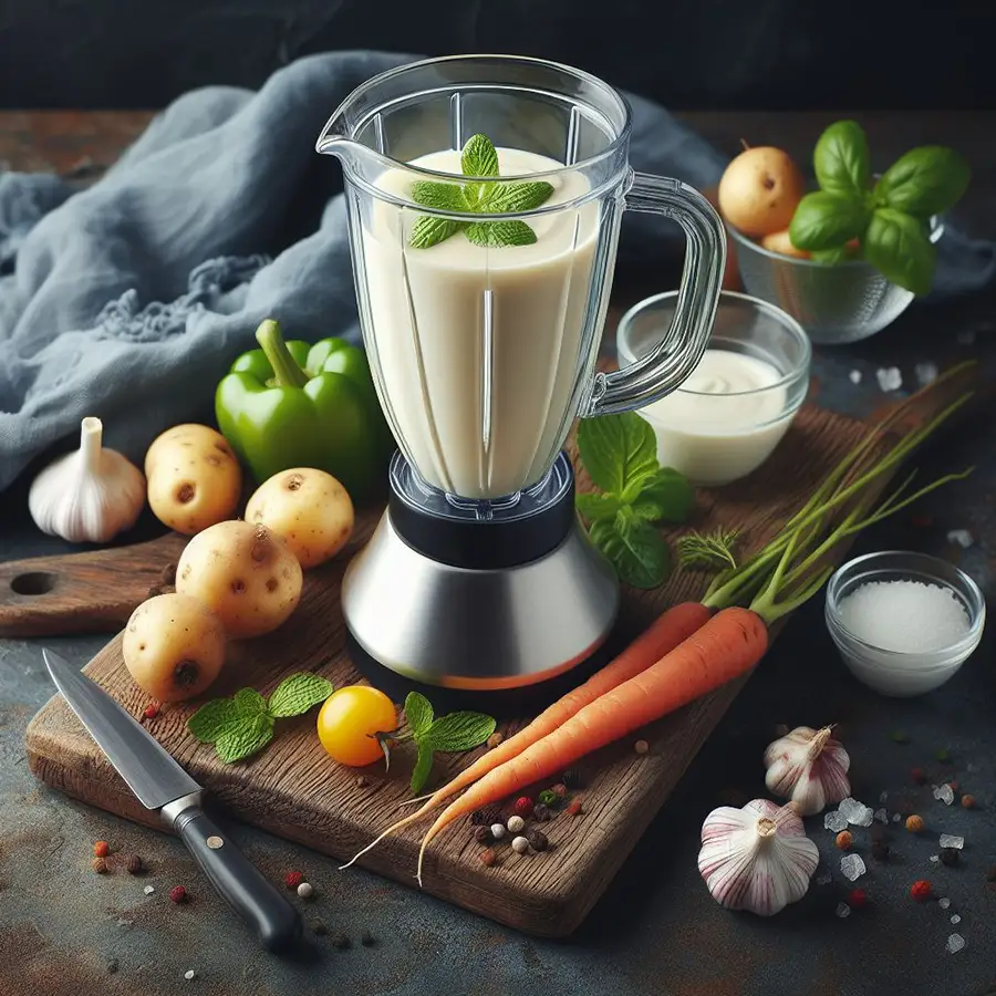 crema parmentier en batidora