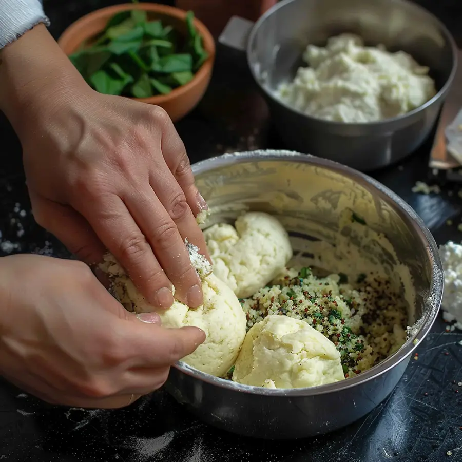 haciendo masa arepa