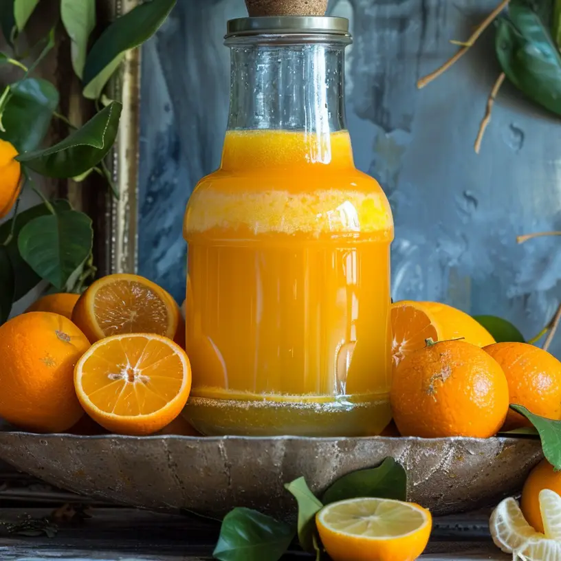 jugo de naranja y limón