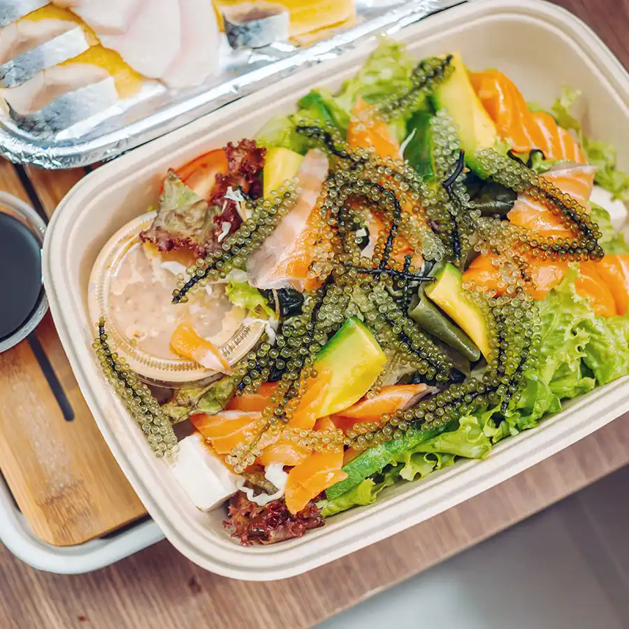 tupperware con comida