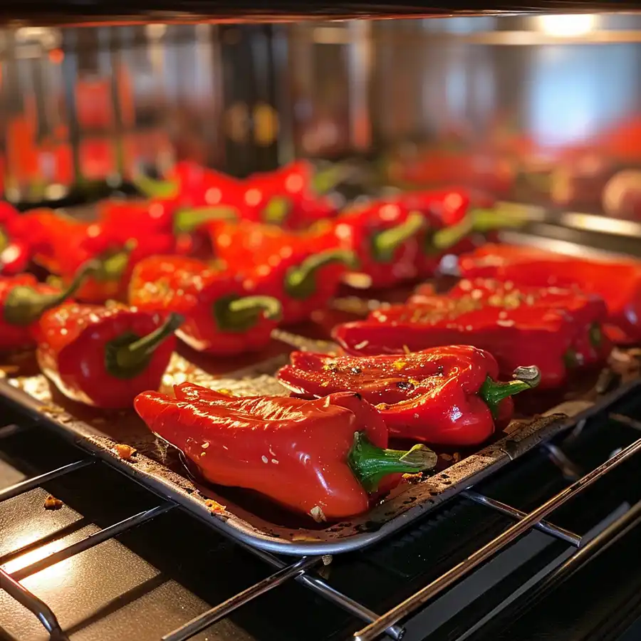 pimientos rojos al horno
