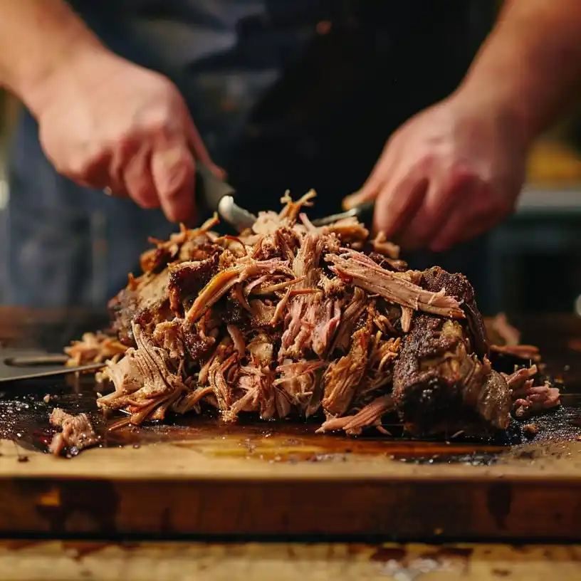 pulled pork desmenuzando