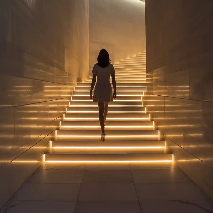 subiendo escaleras