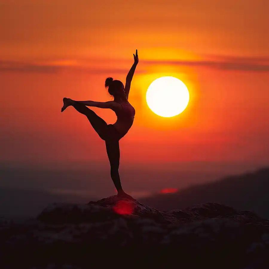 yoga ante el sol