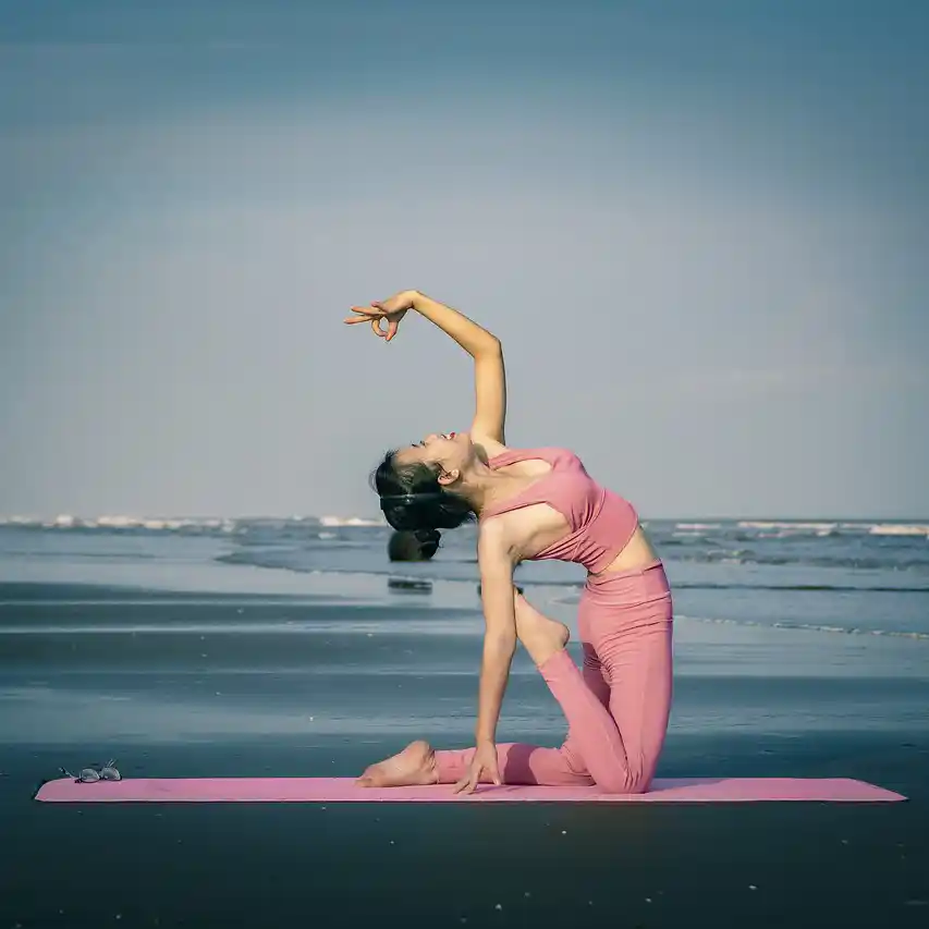 yoga en la playa