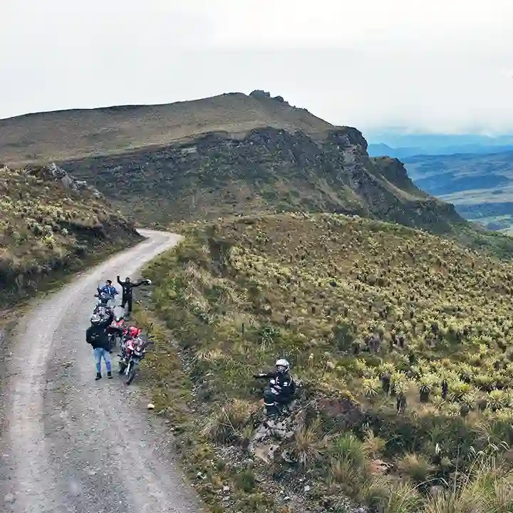 bicicleta por el páramo